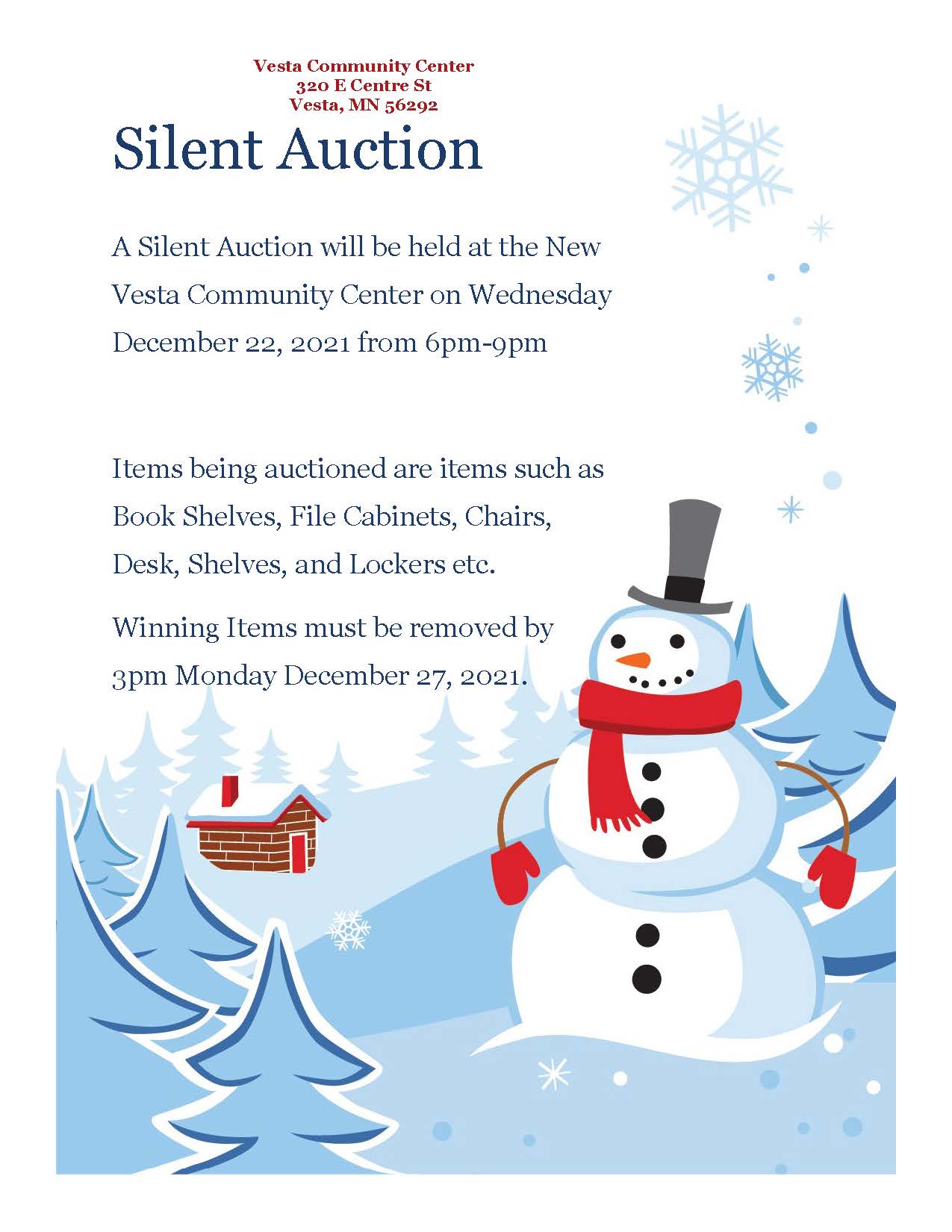 CHRISTMAS SILENT AUCTION-auction ends Monday, Dec 14 at 12pm ET